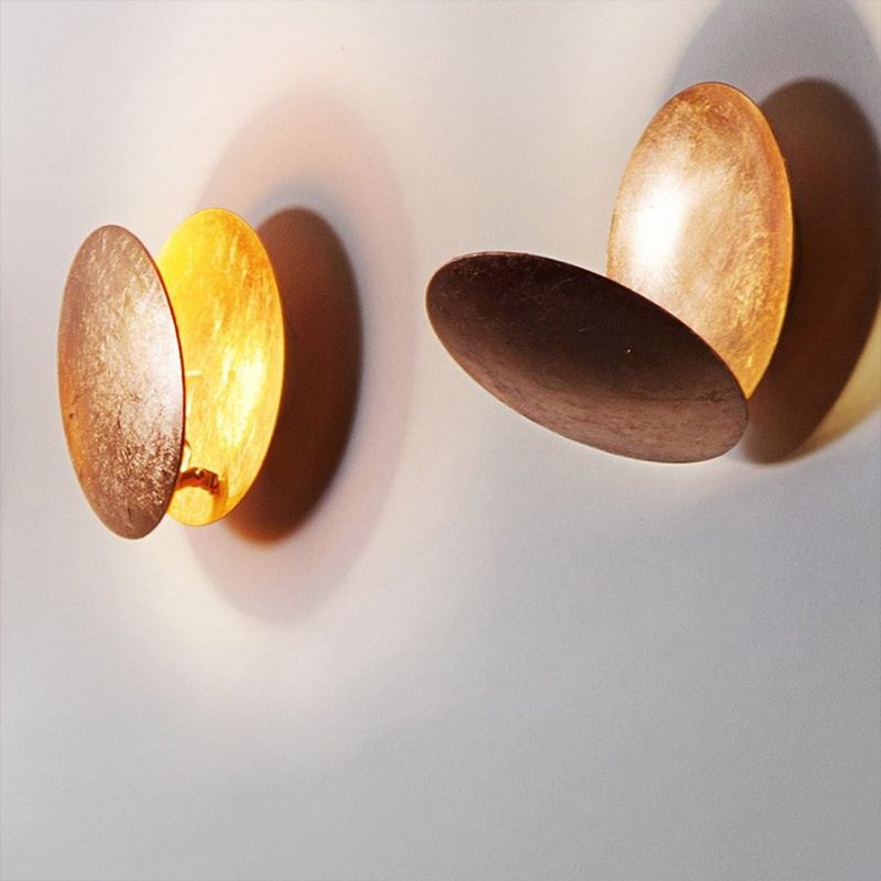 Moderne Style Hoop Wandmontage Lampe Metall 1 Leichte Wandbeleuchtung für Schlafzimmer Wohnzimmer