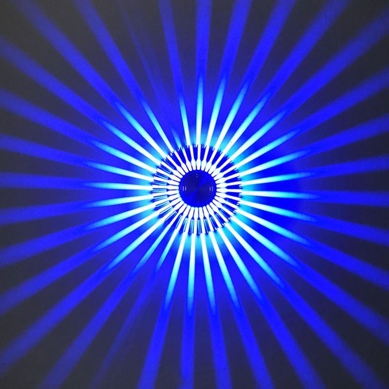 Lampada a parete a led in alluminio in alluminio in stile moderno raggio di scoppio rgb lampade per la decorazione del corridoio per corridoi