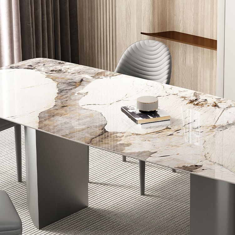 Designer Style 1/3/4/5/6 Pieces Dinette Set Sintered Stone Dining Table and Chairs