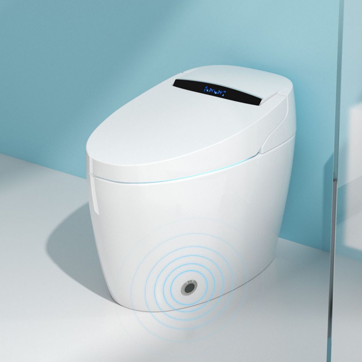 Porcelain Floor Mounted Toilet One-Piece Toilet Modern Toilet Bowl