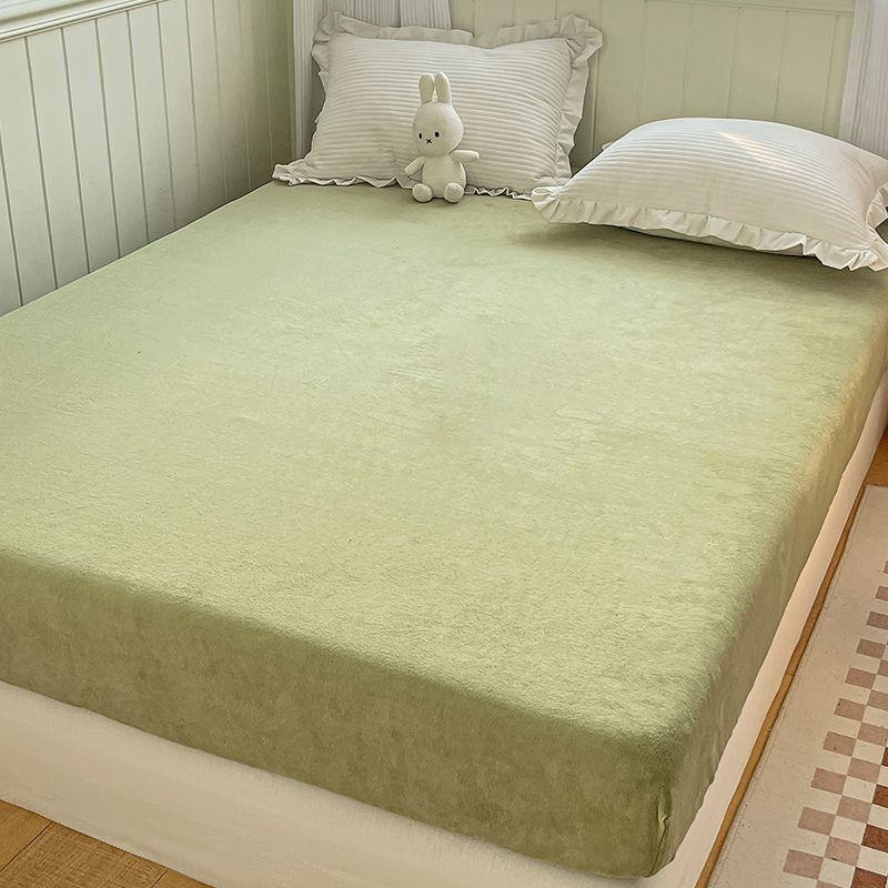 Soild Bed Sheet Set Flannel Elegand Super Soft Modern Fitted Sheet