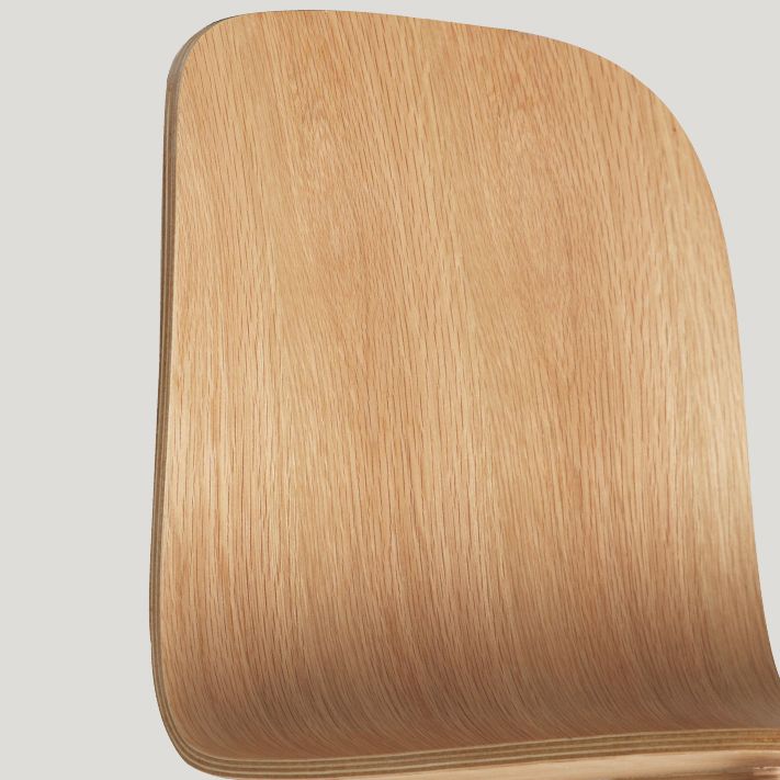 Silla auxiliar de comedor de estilo moderno, silla con respaldo sólido sin brazos y patas de madera para cocina