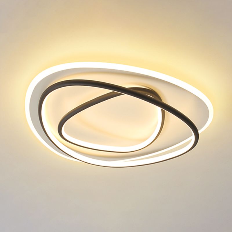Lampe encastrée moderne à 3 têtes, abat-jour en Silicone, plafonnier LED pour chambre à coucher