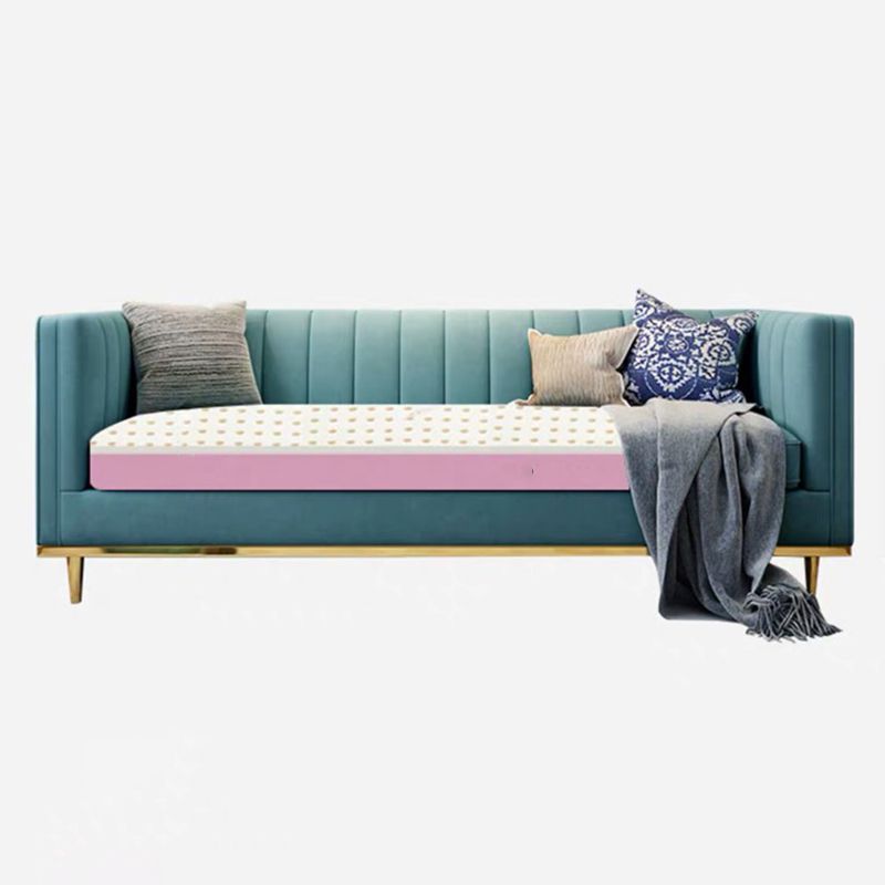 Modern 29.5" H Velvet Tuxedo Arm Sewn Pillow Back Sofa For Living Room