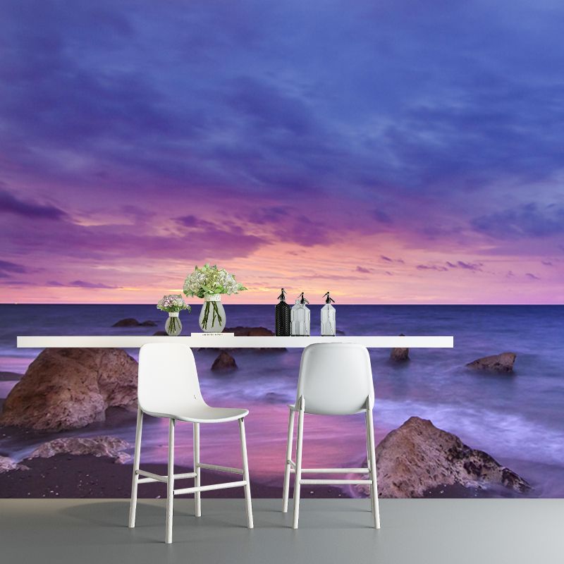 Tropical Beach Shore Wall Mural Waterproof Wall Decor for Guest Room, Customised