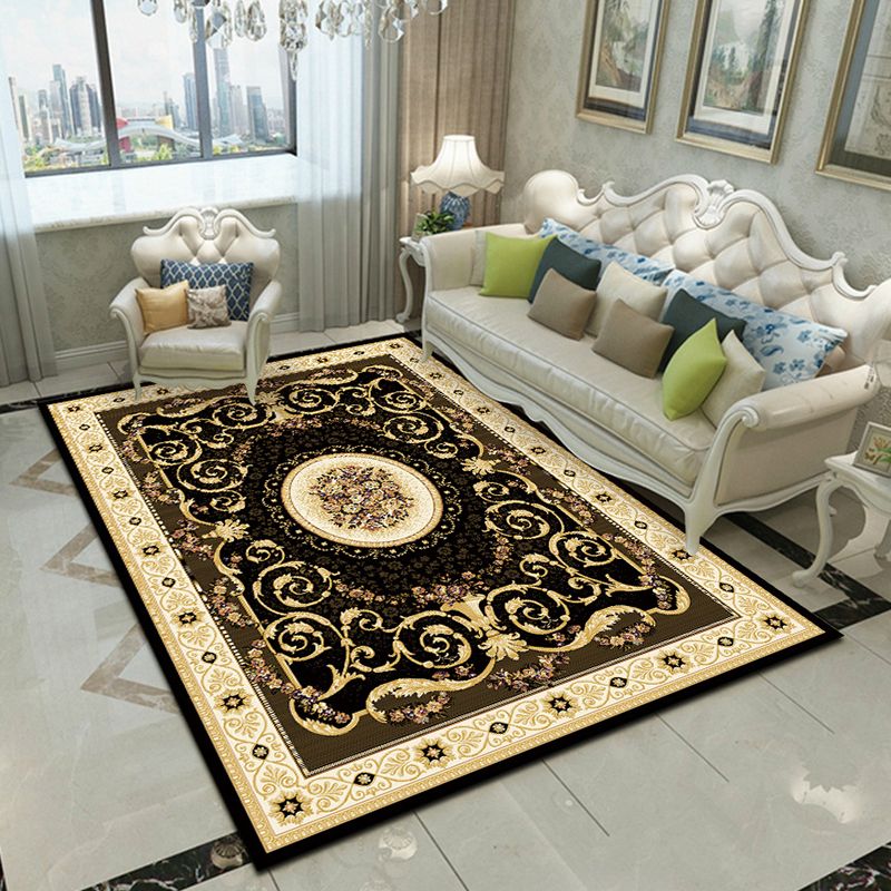 Fancy Victoria Rug Alfombra floral multicolor antideslizante lavable alfombra apta para mascotas para sala de estar