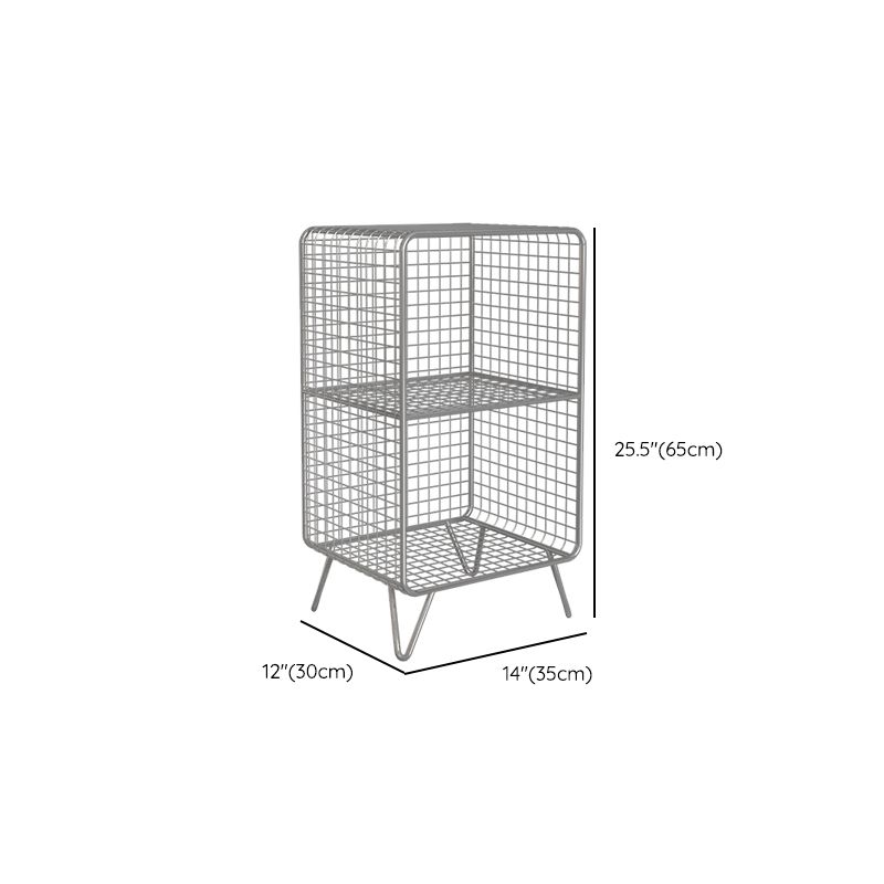 Metal Closed Back Bookshelf Shelves Included Standard Bookcase