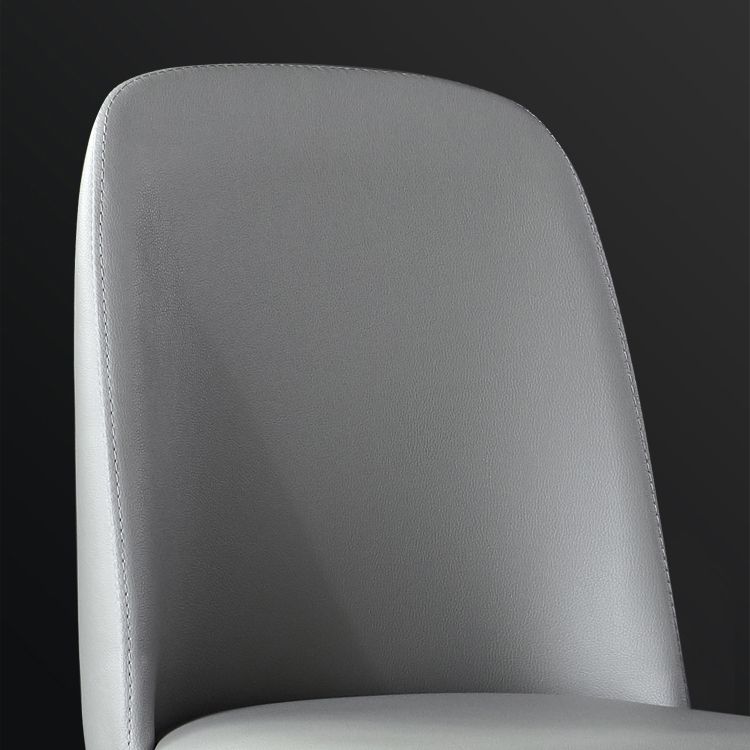 Chaise d'accélération du restaurant industriel en cuir Parsons Parsons Parsons Dining Side Side