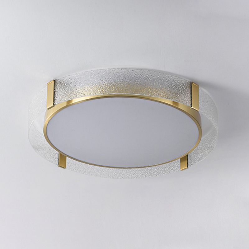 Ronde Flush Light Fixtures Glas Traditionele Flush Mount Plafond Light Fixture