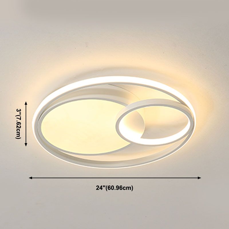 Lámparas circulares de montaje empotrado para techo, accesorios de iluminación modernos para sala de estar