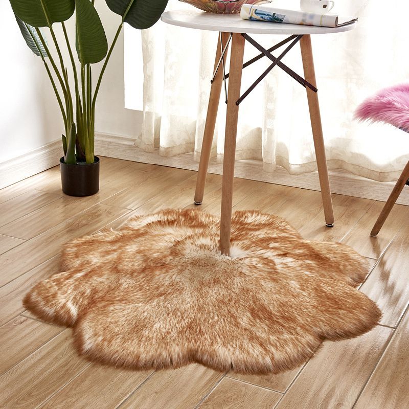 Blumenmulti -Farben -Teppich Faux Pel