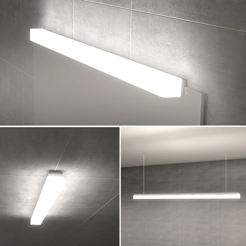 Rectangle LED Vanity Lamp Modern Minimalist Style Acrylic Single Vanity Light