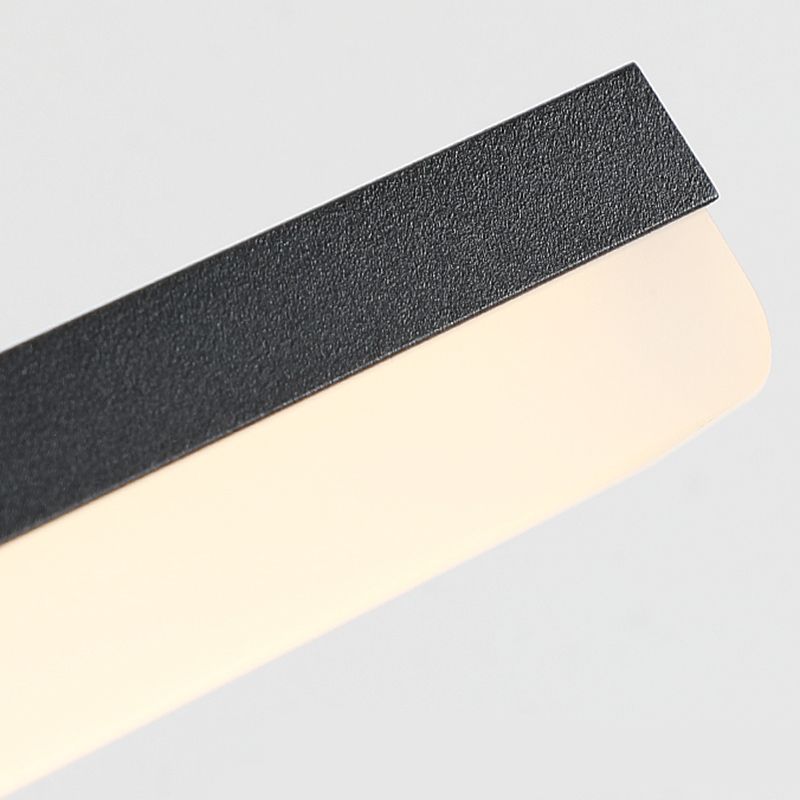 Metal Linear Shape Mirror Wall Light Modern Style 1 Light Mirror Wall Mount Light