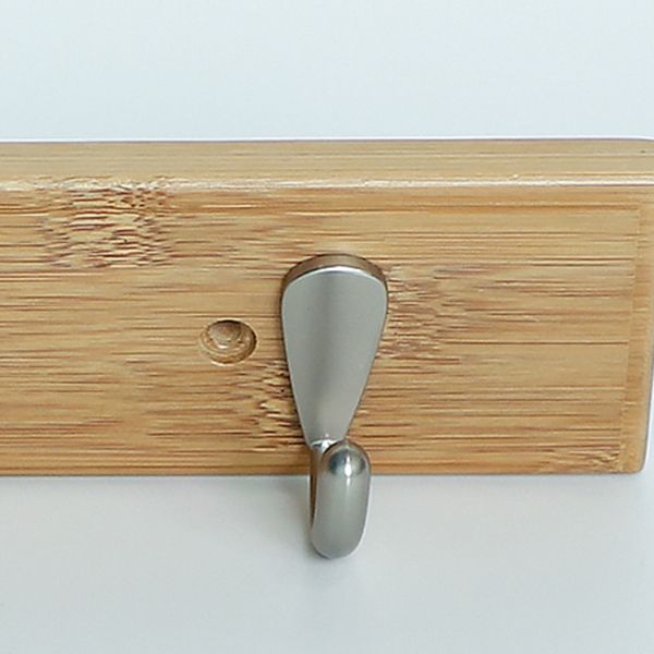 Modern Wood Coat Rack Wall-Mounted with Hooks Entry Hall Tree