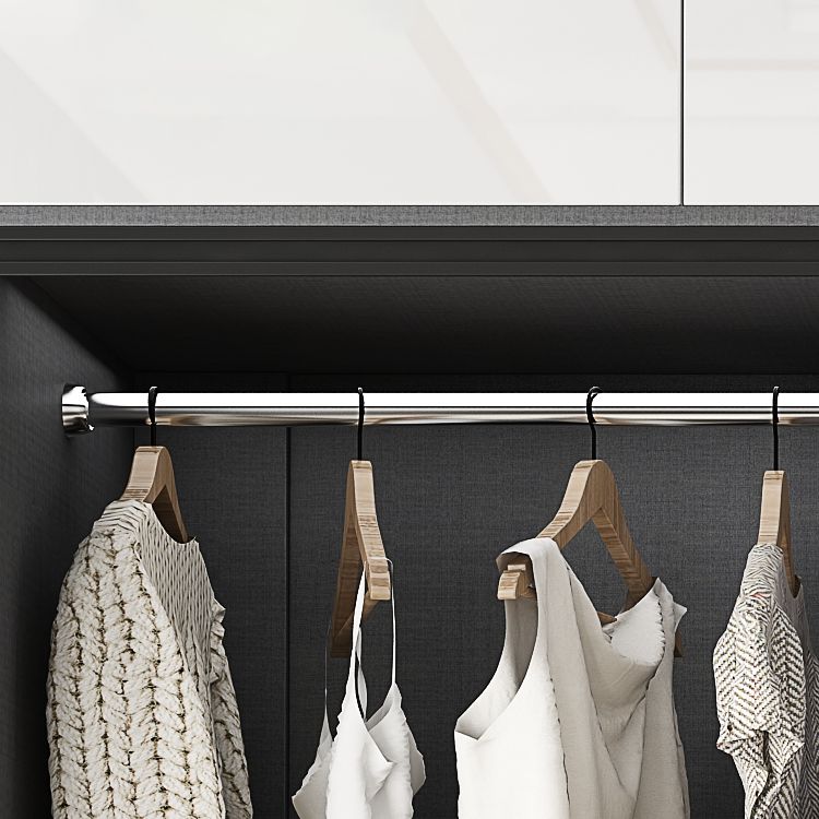 Mirrored Finish Cabinet with Glass Door Modern Interior Storage Cabinet