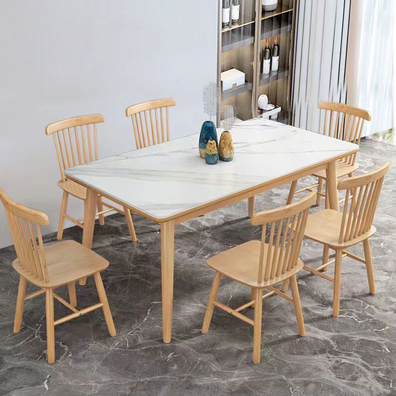 Medieval Modern Stone Dining Table 4 Legs Table for Living Room