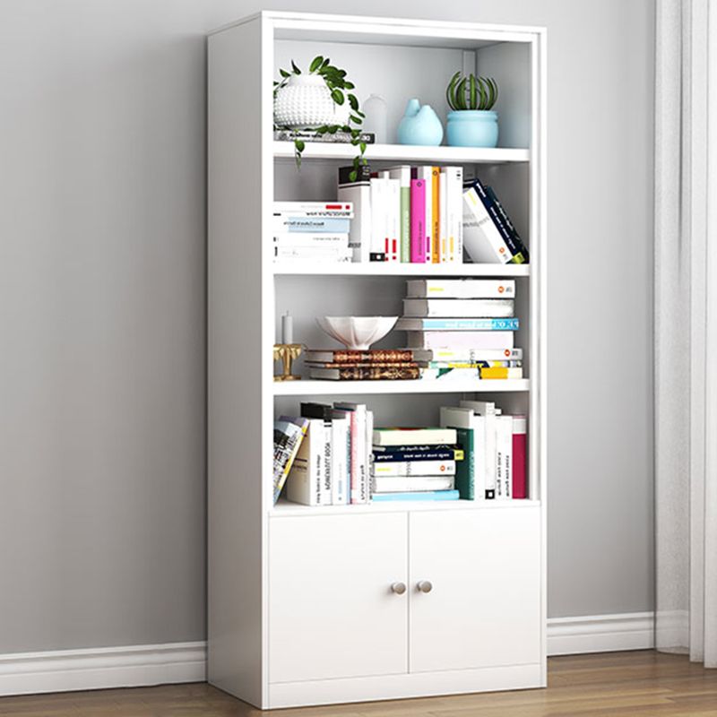 Modern Closed Back Shelf Bookcase Shelves Included for Home Office
