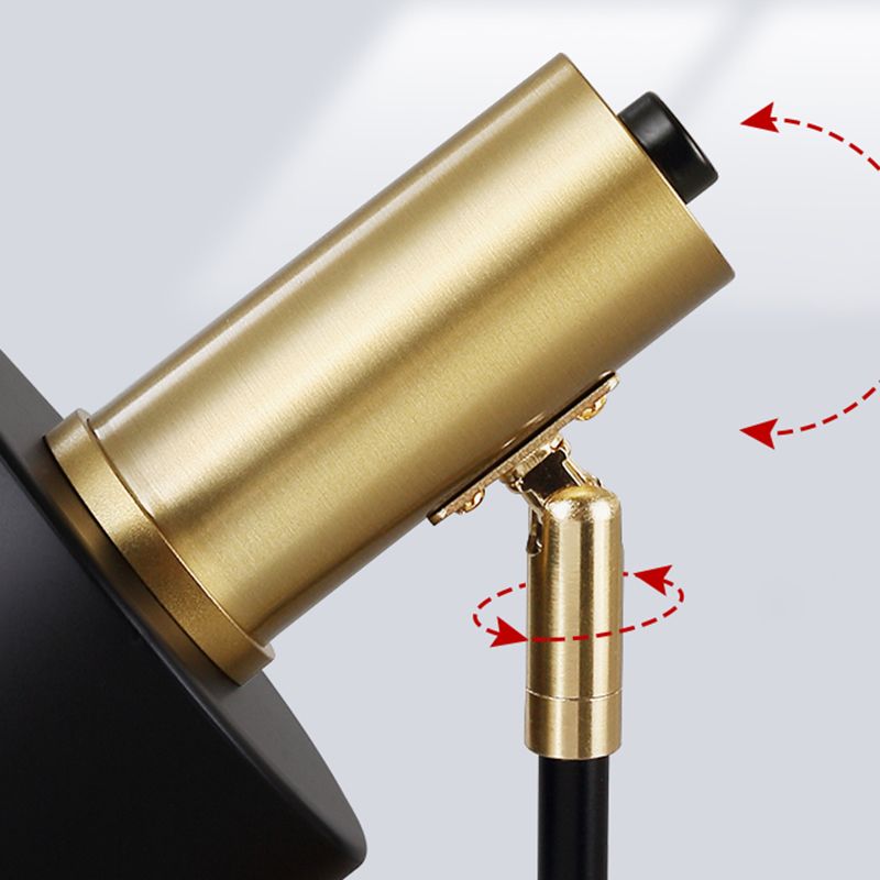 Adjustable Angle 1 Light Cylinderical Wall Sconce Nordic Luxury Style Metal Sconces