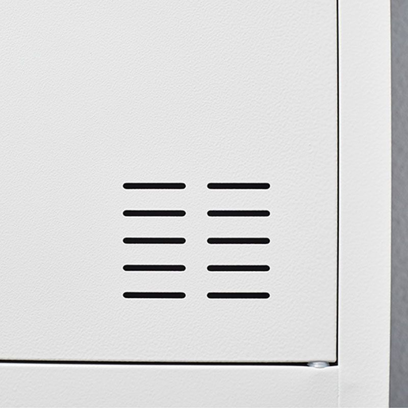 Contemporary Wardrobe Armoire Metal Non-Hanging Armoire with Lock