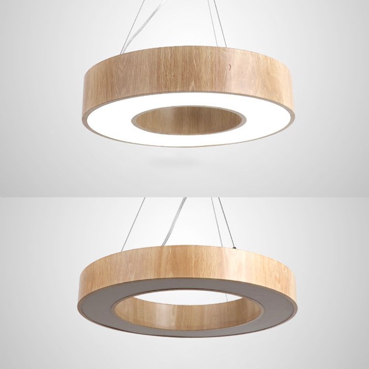 Drum Pendant Lighting Simplicity Modern Round LED Hanging Light Fixtures for Living Room