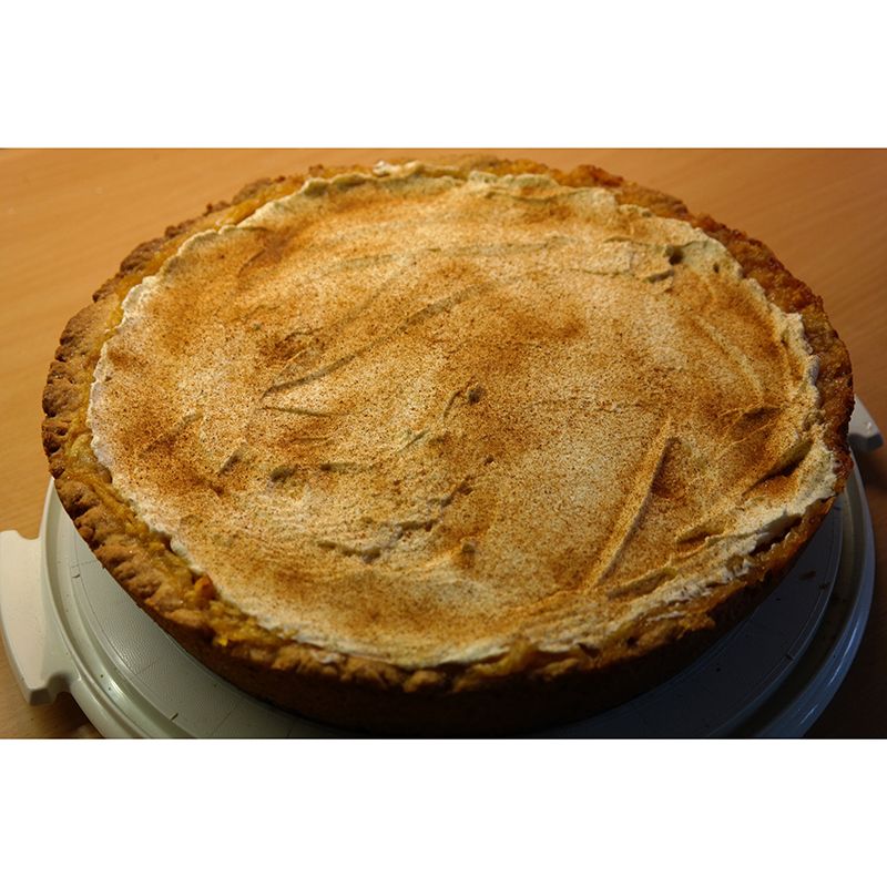 Apple Pie Dessert Wall Mural Minimalist Decoration Stain Resistant for Dessert Shop