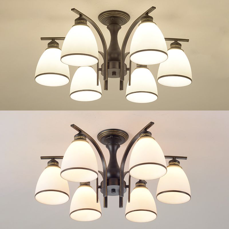 Iluminación moderna de montaje de semi flush Sputnik Flush Montaje Luz de techo