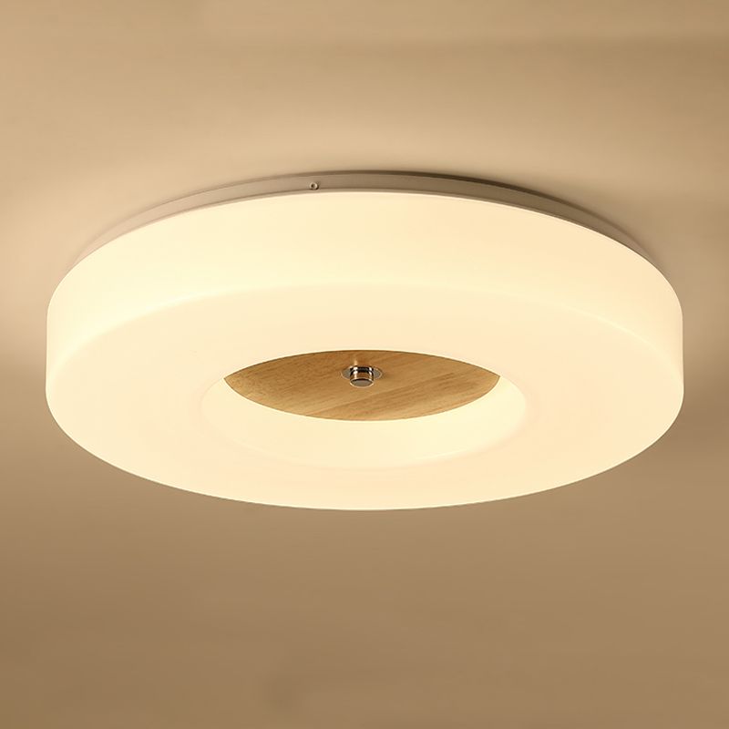 Luz de techo de madera para techo de luz moderna 1 Accesorios de luz de techo de descarga de luz en Brown