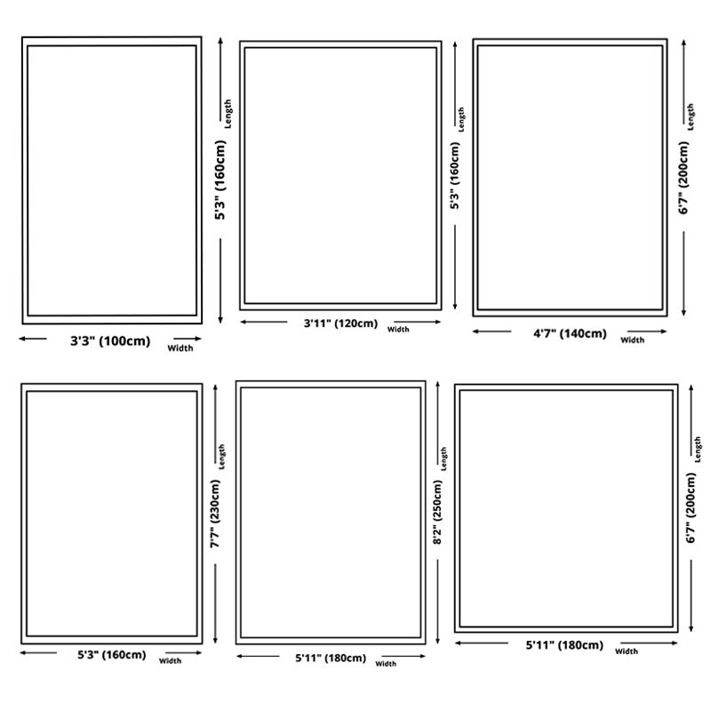 Modern Geometric Carpet Leisure Washable Area Rug Polyster Living Room Carpet with Non-Slip Backing