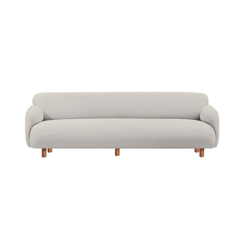 Stain Resistant Faux Leather Sofa Contemporary Standard Sofa for Living Room