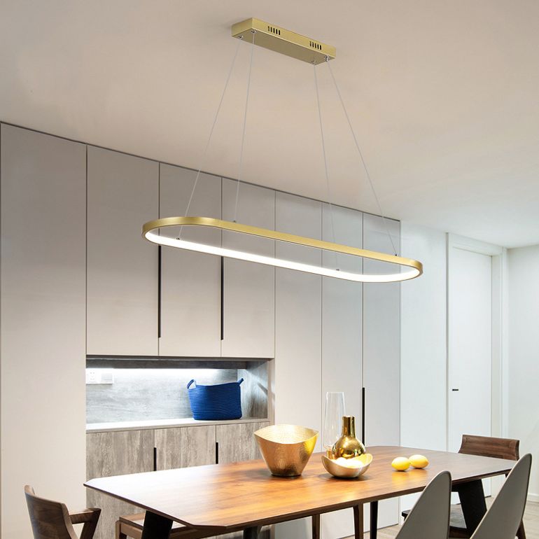 Geometric Island Pendant Lights Modern Chandelier Metal Island Lights 1 Light