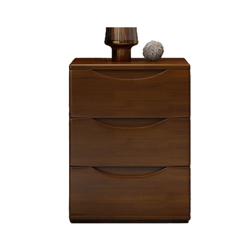 3 Drawers Contemporary Accent Table Nightstand Antique Finish Nightstand