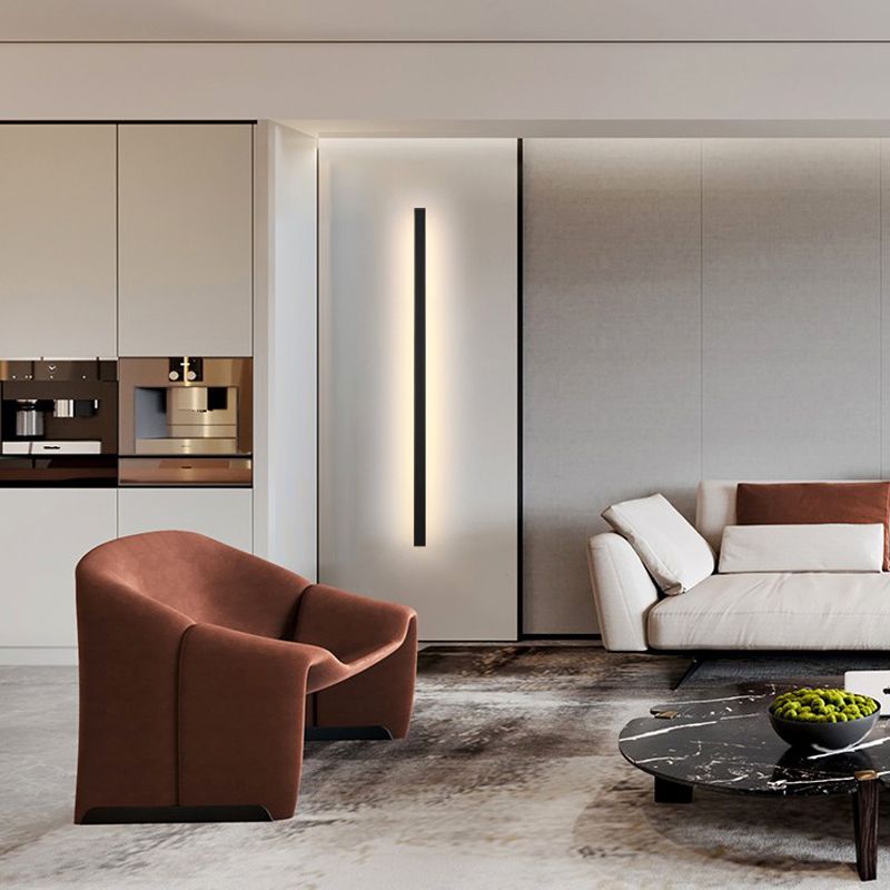 1 Light Metal Wall Light Modern Style Linear Shape Wall Sconce