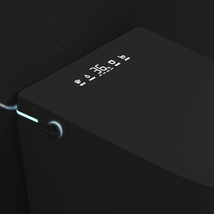 Contemporary Ceramic Elongated Heated Seat Floor Standing Bidet