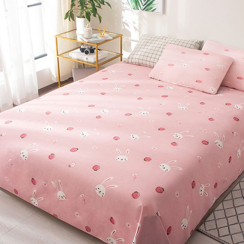 Breathable Non-Pilling Bed Sheet Polyester Fade Resistant Fitted Sheet