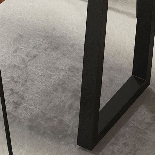 Coffee Shop Industrial Wood Barstool Metal Pedstal Bar Stool with Pedal
