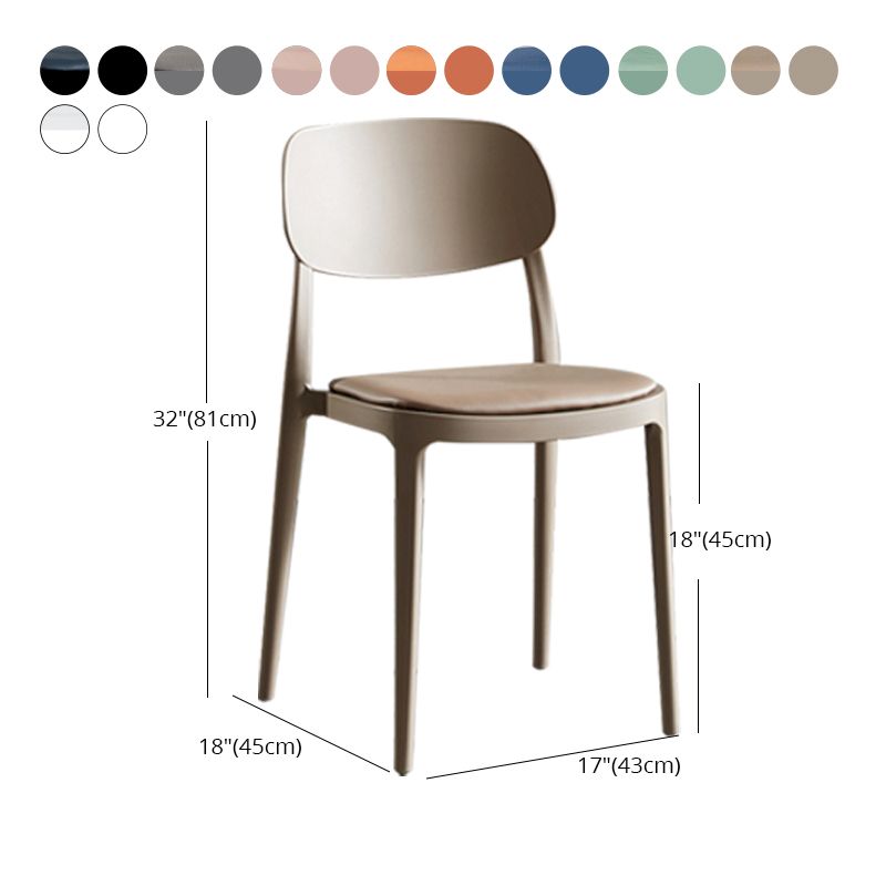 Contemporary Dining and Accent Chairs Indoor-Outdoor Open Back Dining Chair