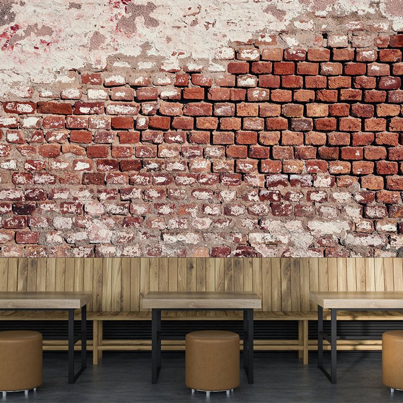 Huge Brick Wall Wall Decals Home Decoration Living Room Wall Decor in Soft Color