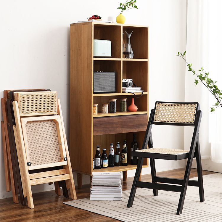 Eigentijdse stijl vouwstoel stoelloze open achterstoelen met houten benen