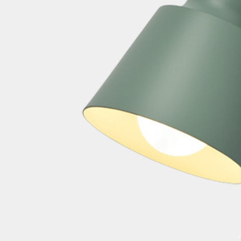 Contemporary Wood Wall Light Flush Mount Macaron Lighting for Living Room