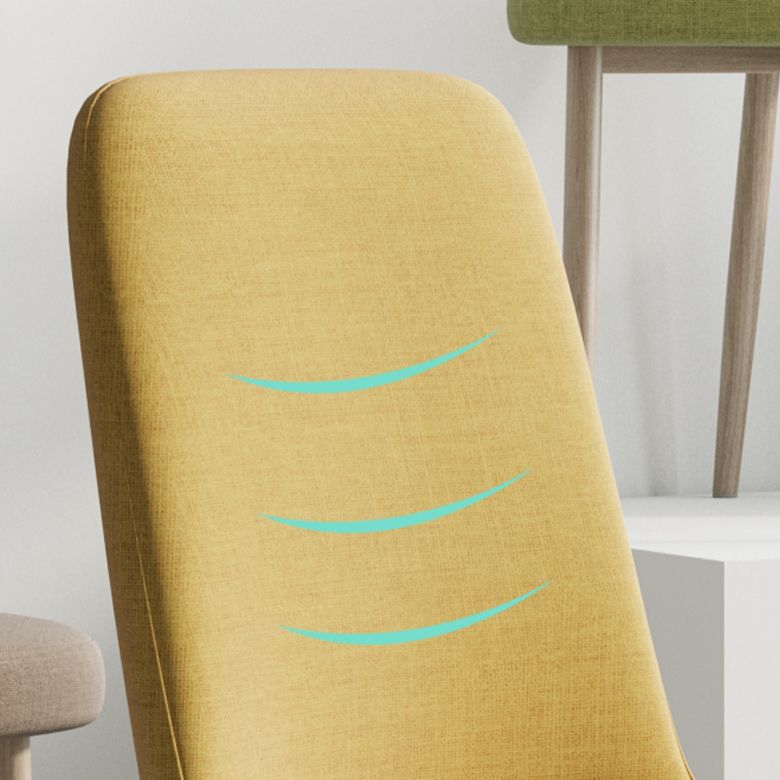 Sedia da interno a base di legno 16 '' sedia parsons larga con 4 gambe per il ristorante