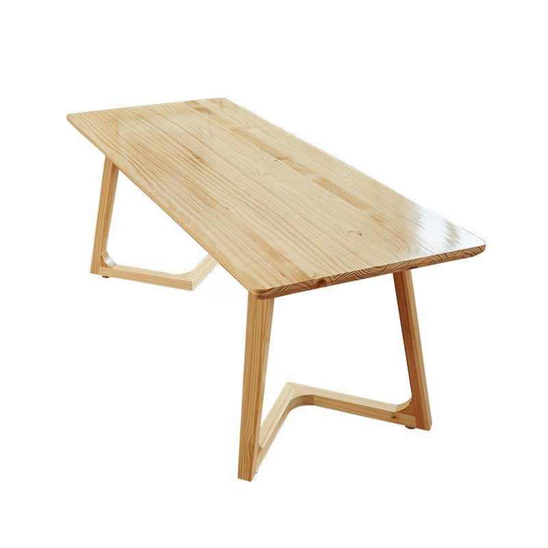 Modern Rectangle Wood Dining Table 1/2/4/5 Pieces Dining Set for Dining Room