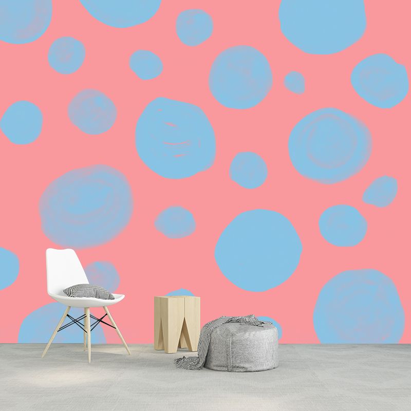 Geometry Stain Resistant Mural Illustration Washable Wallpaper Sitting Room Wall Mural