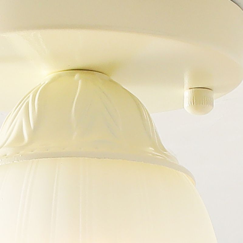 Nordic 1 Light Ceiling Light Glass Flush Mount Ceiling Light Fixture for Bedroom