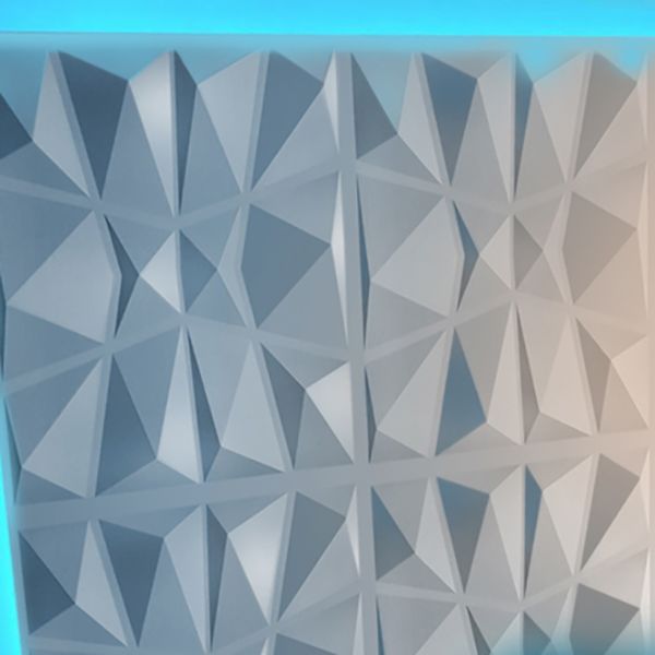 Modern Tin Backsplash Paneling Smooth Upholstered Wall Ceiling in Black and White