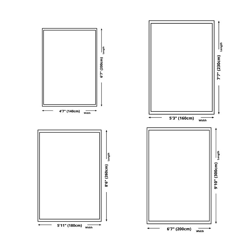 Orange Modern Area Carpet Geometric Pattern Polyester Area Rug Stain Resistant Rug for Home Decor