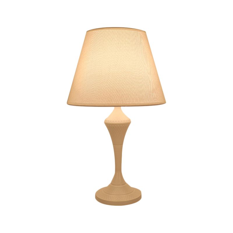 Lampada del libro di lettura affusolata in tessuto anticato 1 comodino camera da letto leggero in bianco/nero