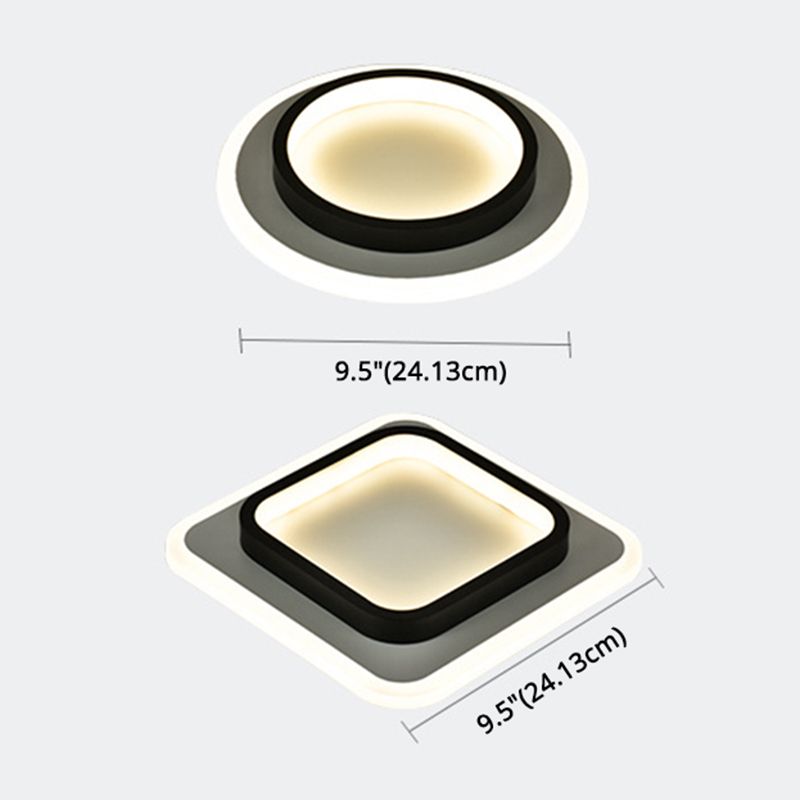Geometric Acrylic Close to Ceiling Lamp Contemporary LED Close to Ceiling Lighting Fixture