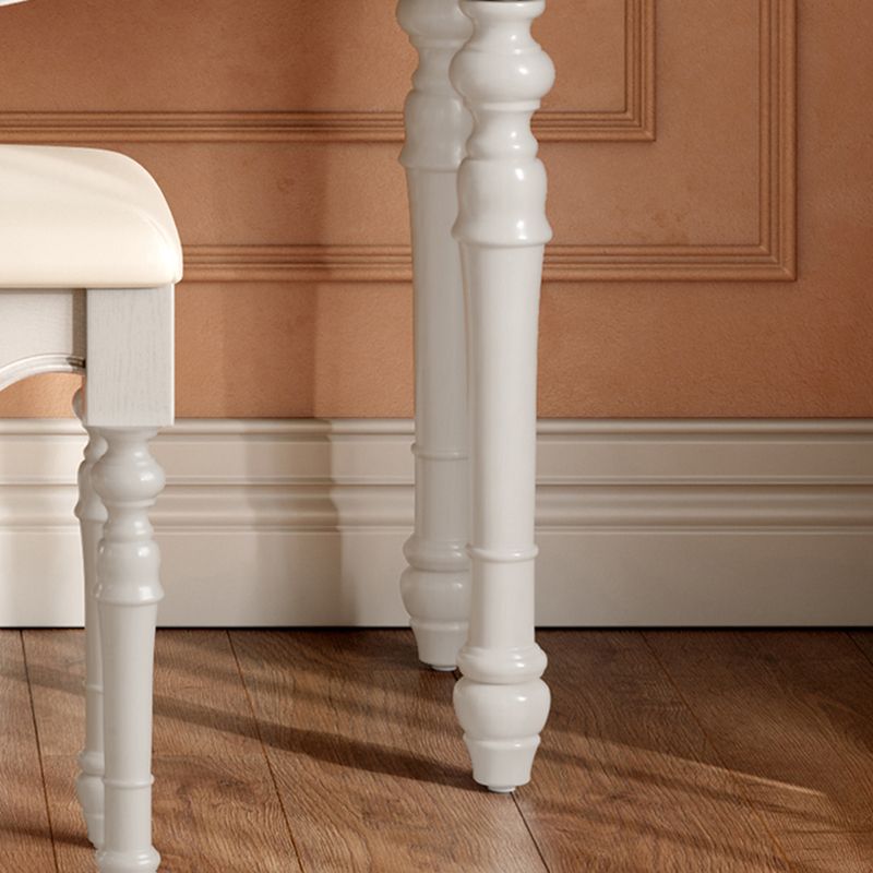 French Country Make-up Vanity Wooden Dressing Table with Drawer