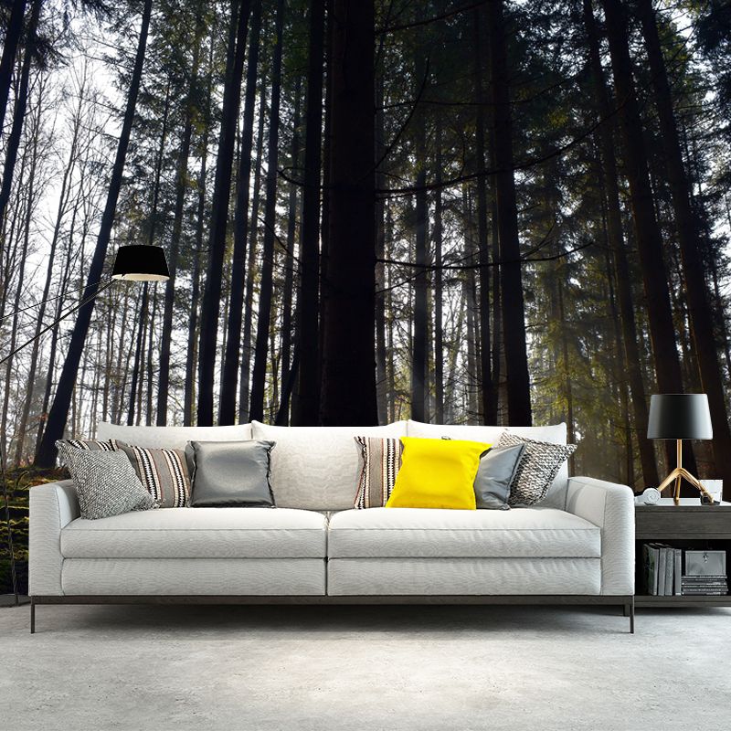 Misty Forest Wall Mural Great Wall Decor for Guest Room, Personalized Size