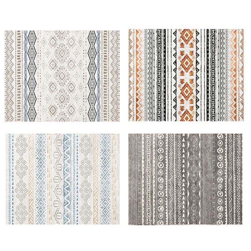 Tapis de dossier de bœuf Bohemian Simple Multicolor Tapis de support de secours de secours pour le salon